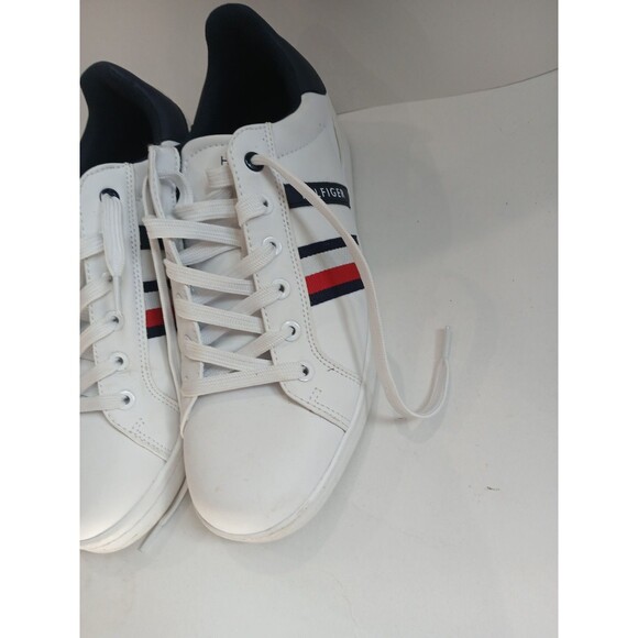 Tommy Hilfiger Men’s White Casual Sneakers Size 9.5 Lace Up Lifestyle Shoes main image 2